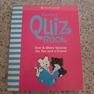 VTG American Girl Books Coconut's Quiz Book Tear & Share Activity Book✨️2004✨️